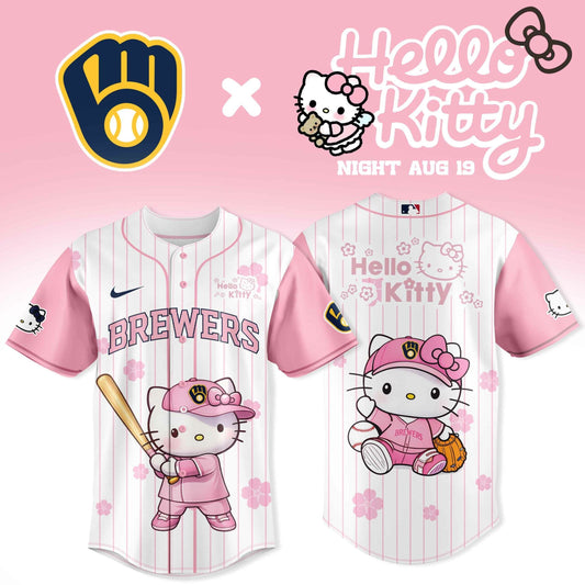 Milwaukee Brewers x Hello Kitty Night 2026 Jersey Collection