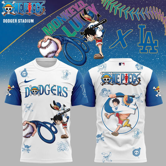 ,Los Angeles Dodgers & ONE PIECE Night shirt