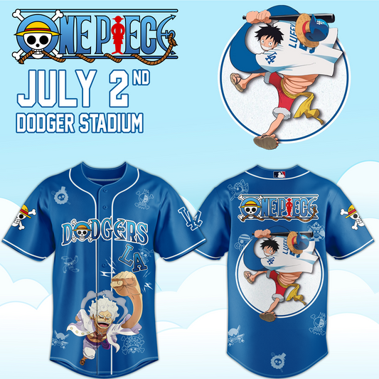 ,.ONE PIECE Night with the Los Angeles Dogger 2026 Jersey 5