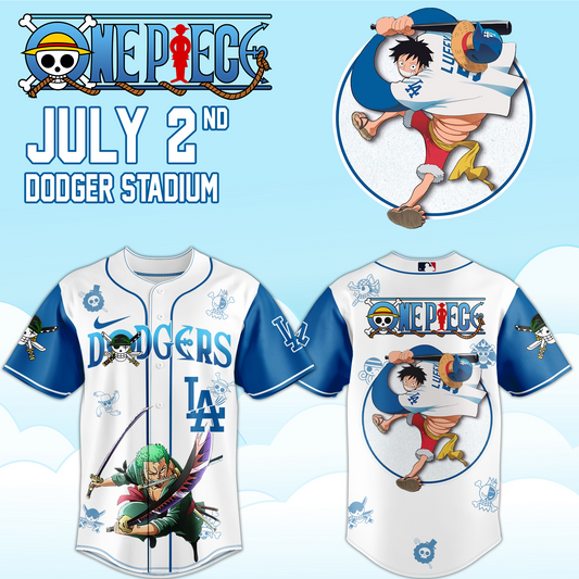 ,.ONE PIECE Night with the Los Angeles Dogger 2026 Jersey 4
