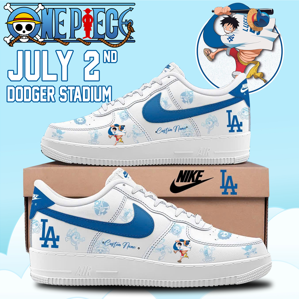 ,.ONE PIECE Night with the Los Angeles Dogger 2026 Shoes