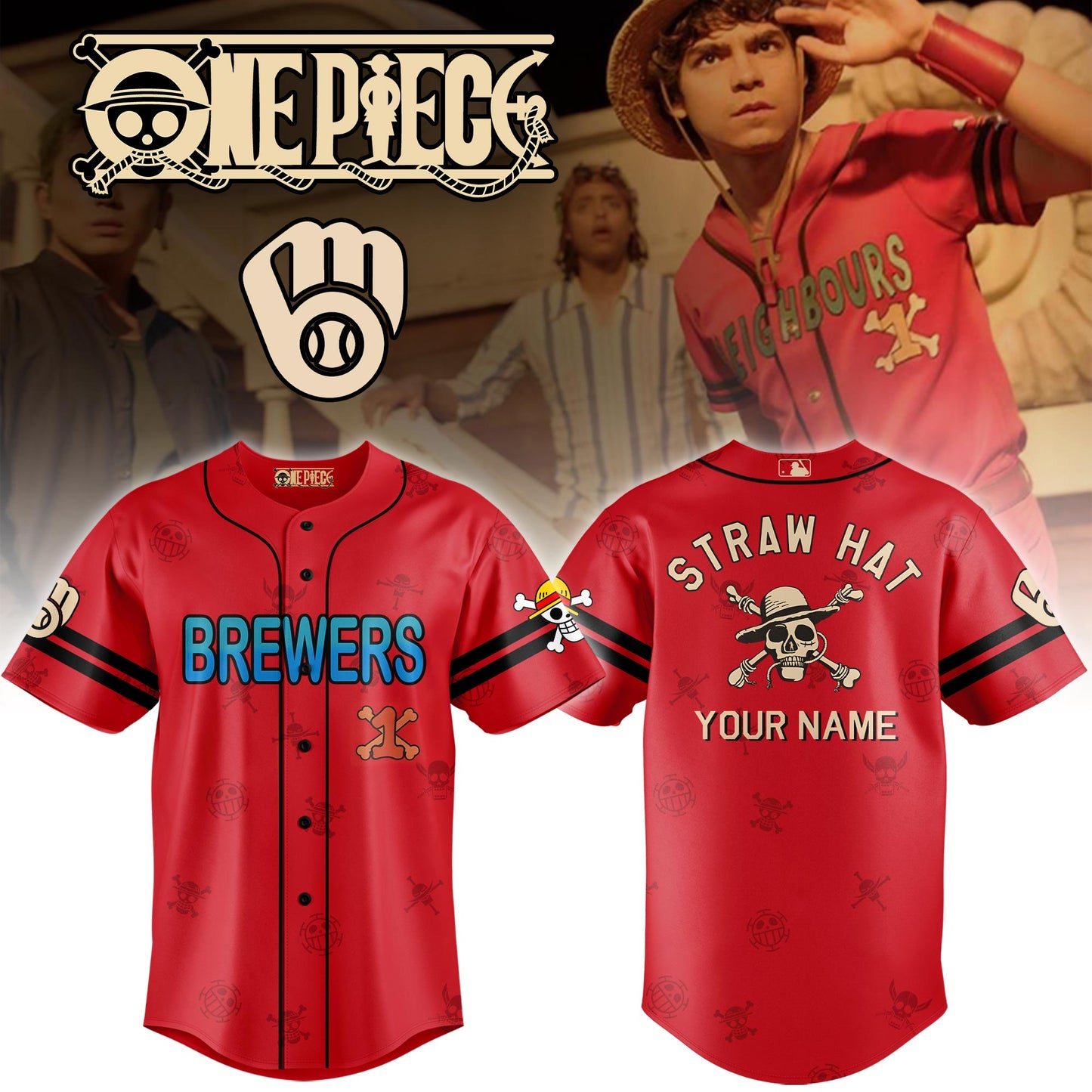 M Brewers x One Piece Film Jersey Limited Edition + Selling Out Fast