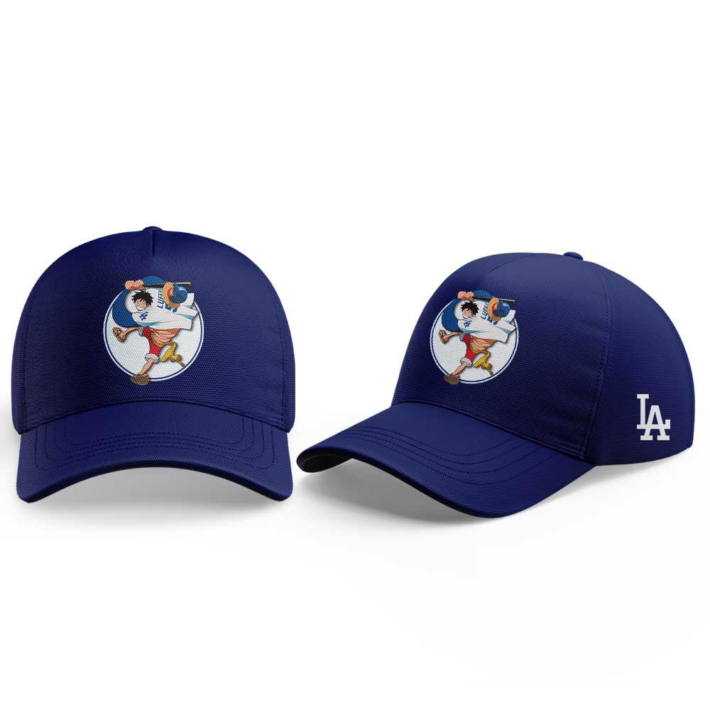 . LA Dodgers Straw Hats ONE PIECE Night Limited Jersey Blue