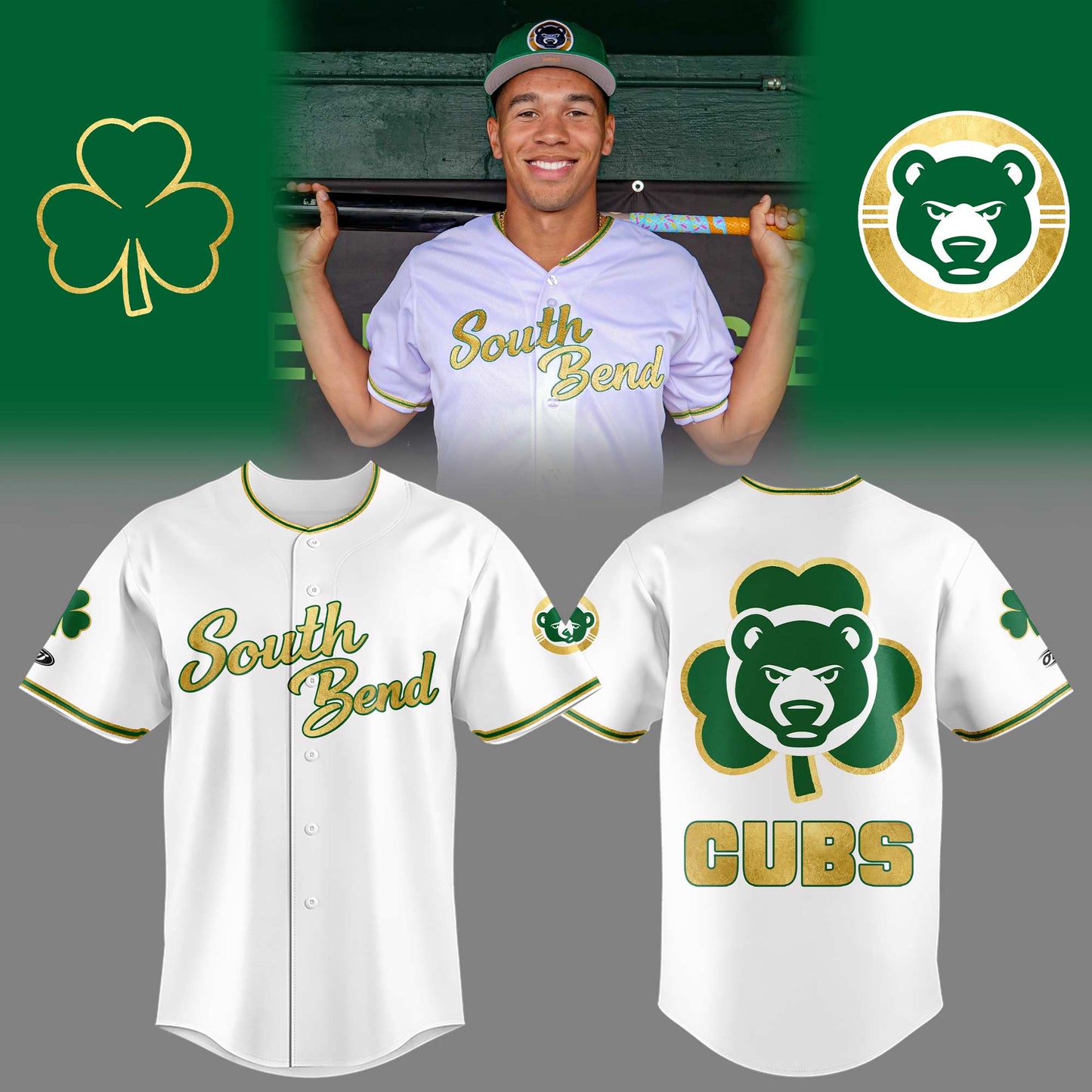 Cubs x Inspired by Notre Dame 🐻☘️ Jersey