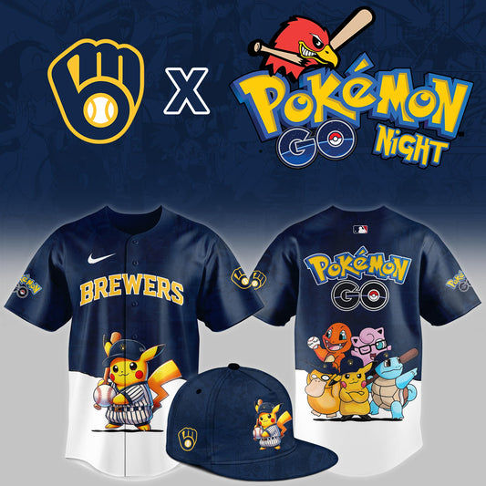 Milwaukee Brewers 2025 PokÃ©mon GO Night Limited Jersey