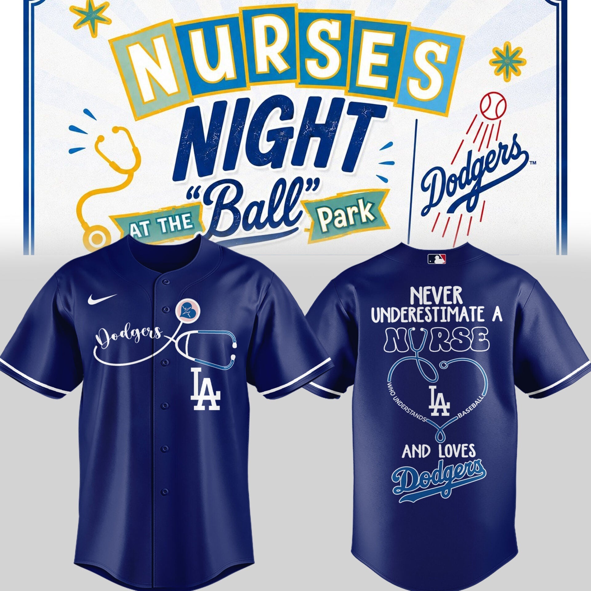 LAD ⚾ Nurse Night Tshirt