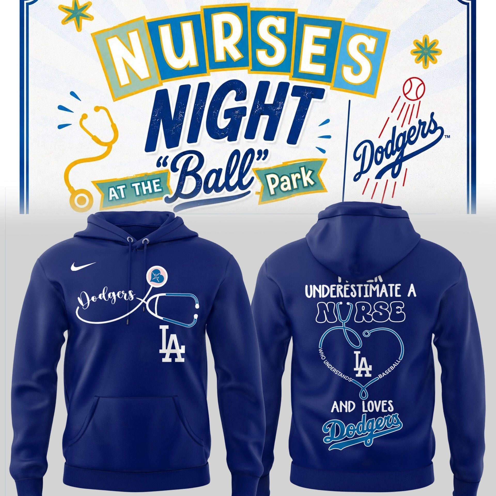 LAD ⚾ Nurse Night Hoodie