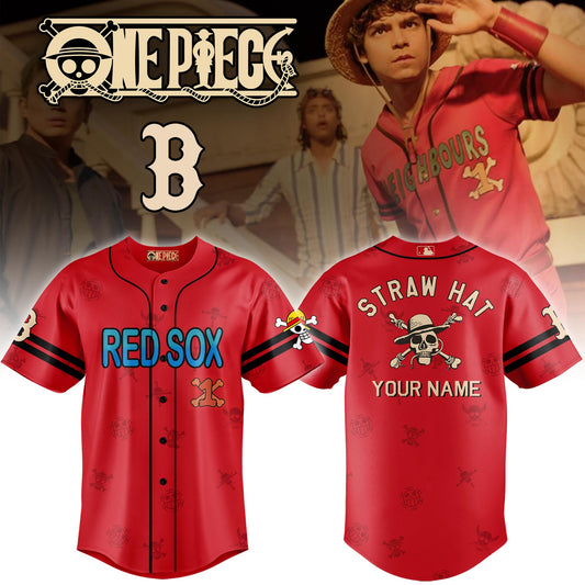 B Redsox x One Piece Film Jersey Limited Edition + Selling Out Fast