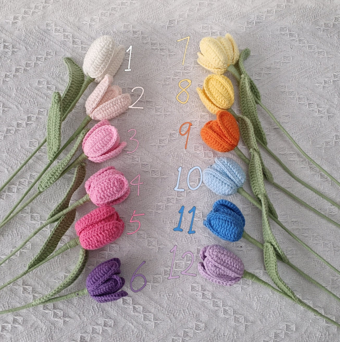 Crochet Tulip Flower: Handmade Everlasting Flowers