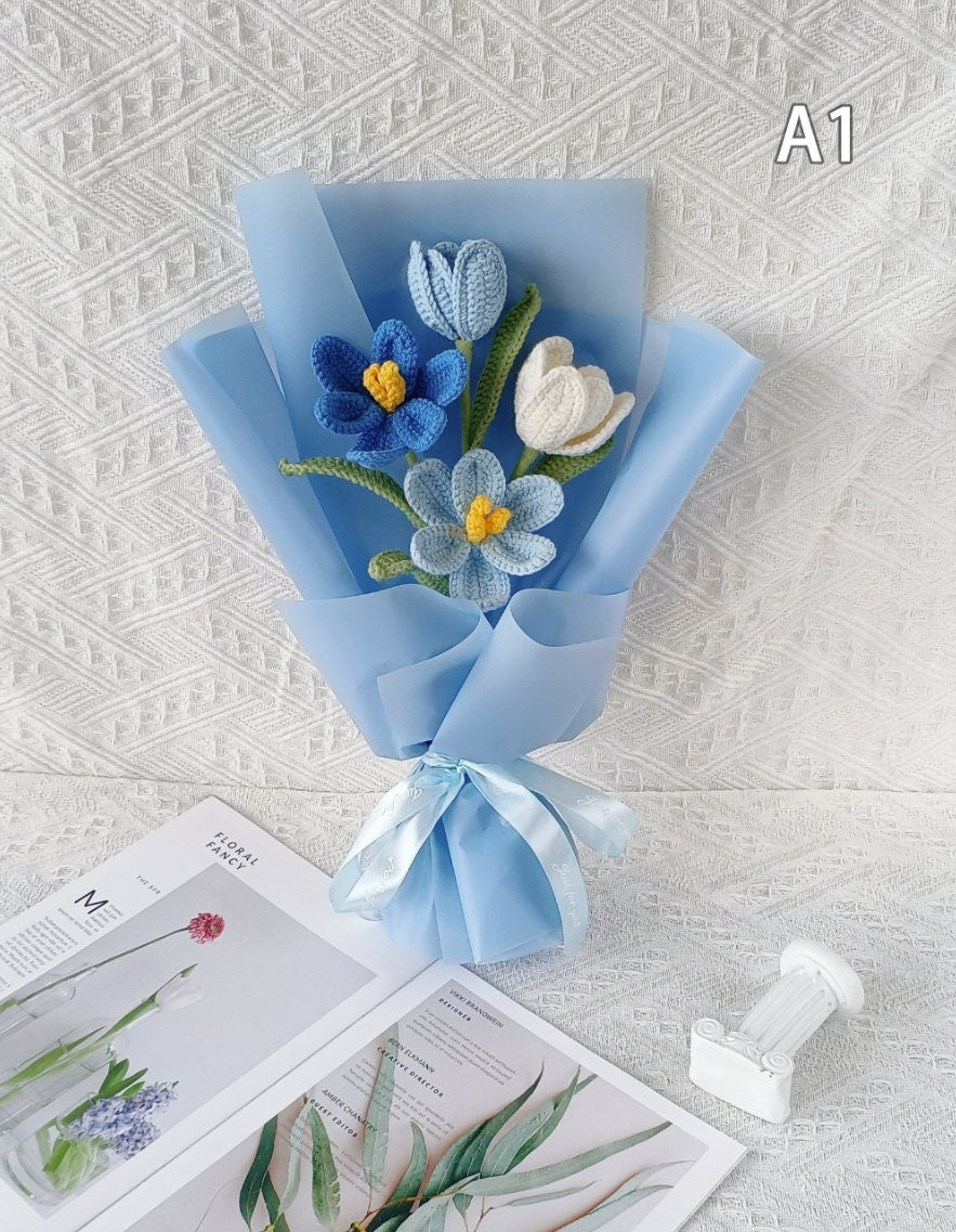 Crochet Tulip Flower: Handmade Everlasting Flowers