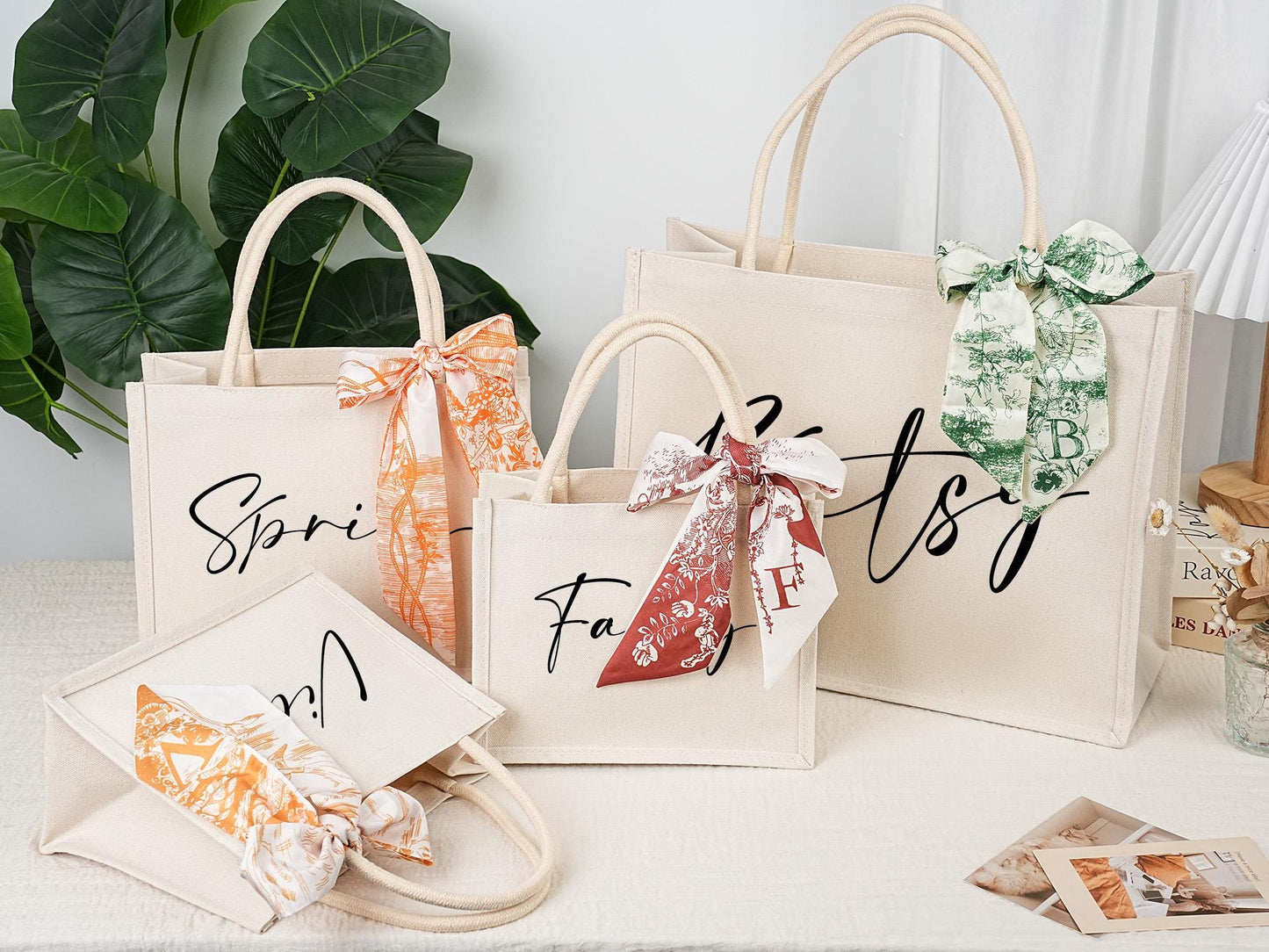 Personalized Bridesmaid Handbags, Bridesmaid Gift Canvas Bags, Bachelorette Party Bags, Bridesmaid Gifts, Bridal Party Gifts, Beach Handbags