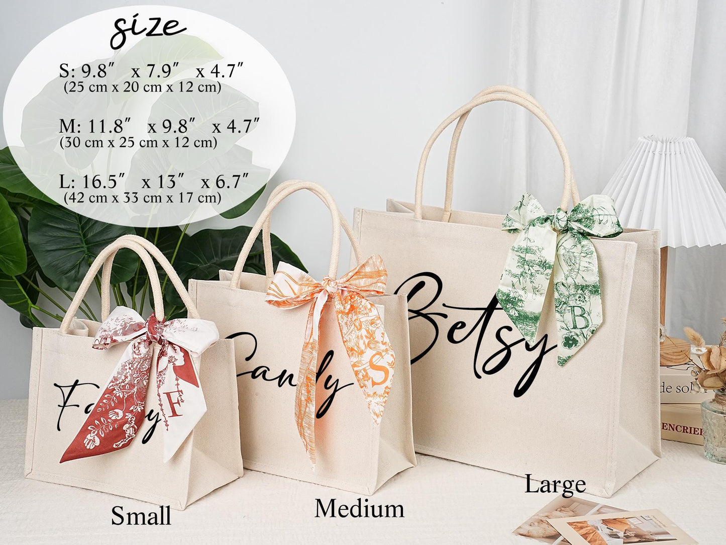 Personalized Bridesmaid Handbags, Bridesmaid Gift Canvas Bags, Bachelorette Party Bags, Bridesmaid Gifts, Bridal Party Gifts, Beach Handbags