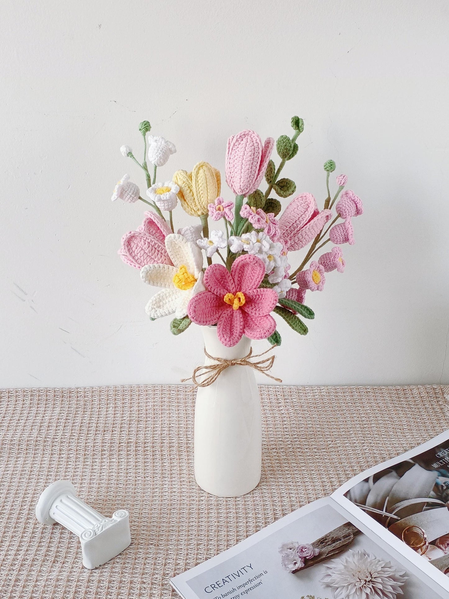 Crochet Tulip Bouquet: Handmade Everlasting Floral Gift