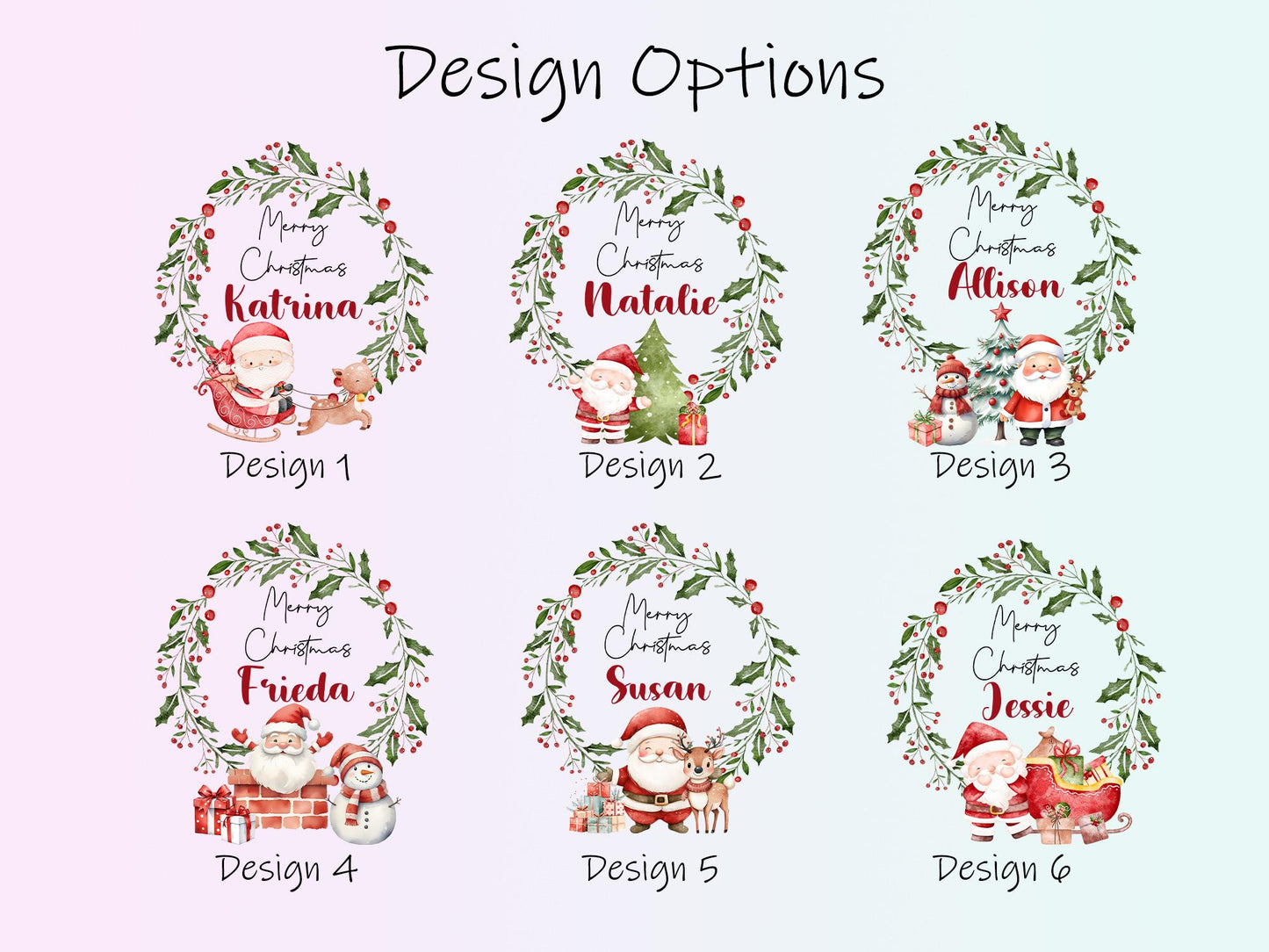 Personalized Christmas Wreath Tote, Custom Christmas Gift Bag with Name, Christmas Eve Gift Bag, Holiday Party Favors Bag, Xmas Gift Bag