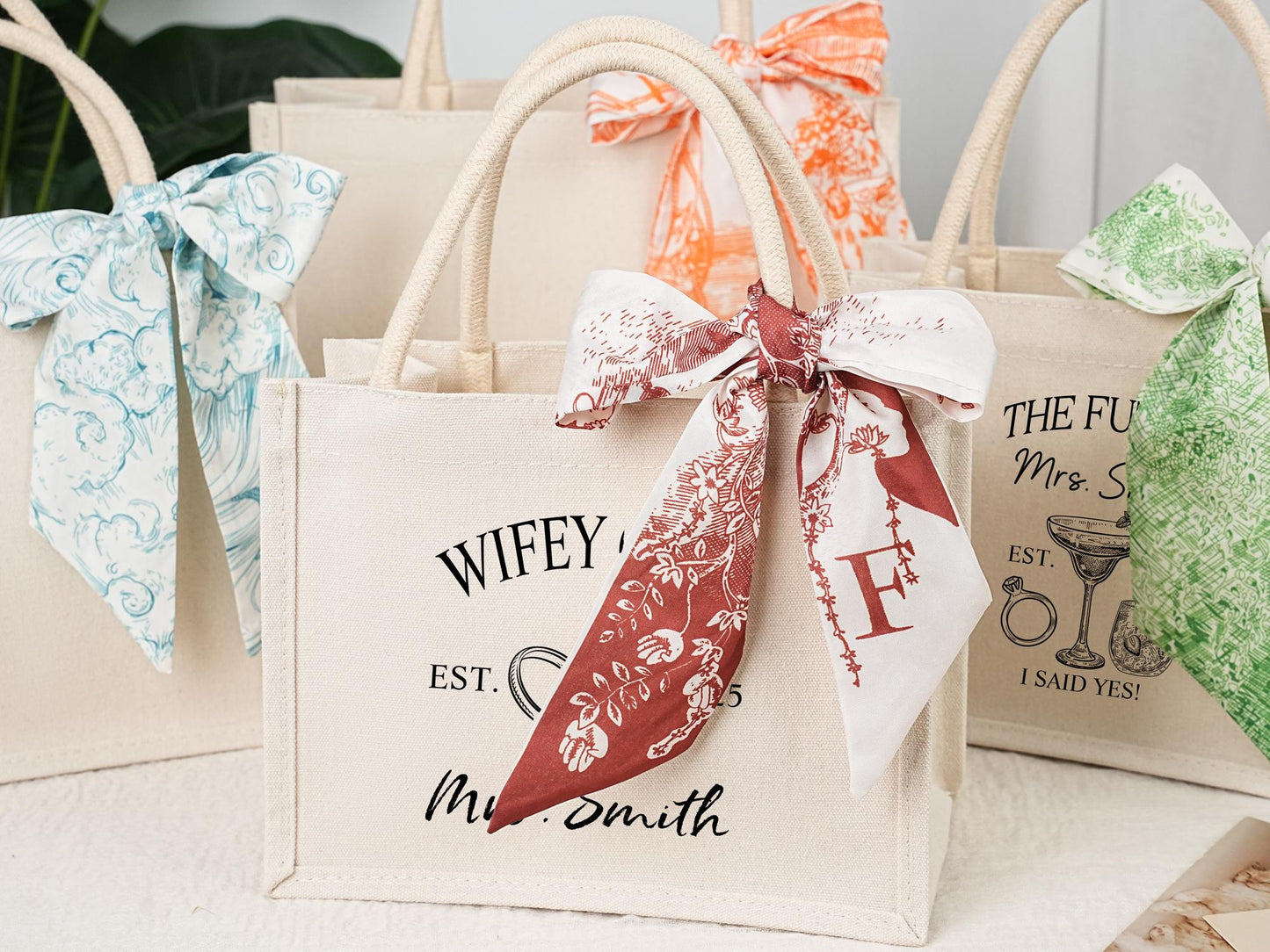 Personalized Bridesmaid Gift, Custom Tote Bag for Bachelorette Party, Bridal Party Gift, Wedding Weekend Bag, Club Bach Favors, Canvas Bag