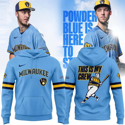 Milwaukee Brewers 2026 Powder Blue Hoodie
