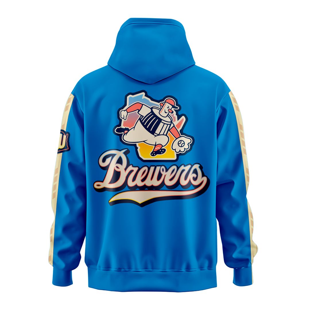 Milwaukee Brewers Blue 2026 City Connect Authentic Collection Hoodie