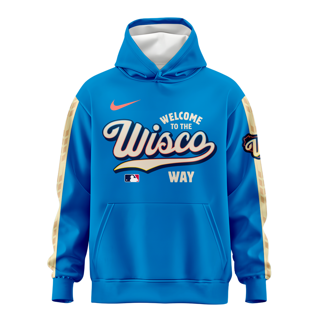 Milwaukee Brewers Blue 2026 City Connect Authentic Collection Hoodie