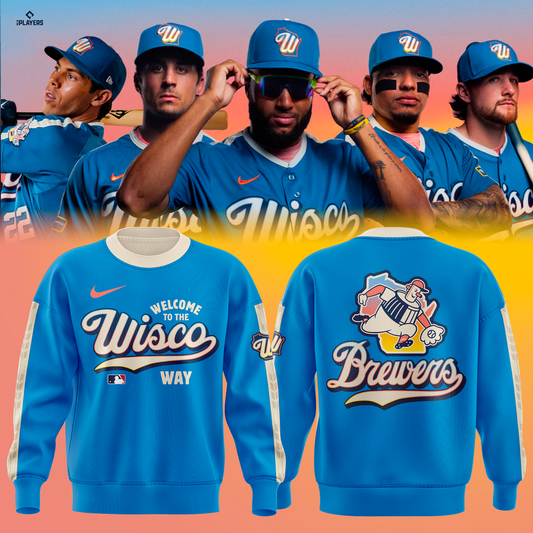 Milwaukee Brewers Blue 2026 City Connect Authentic Collection Sweatshirt