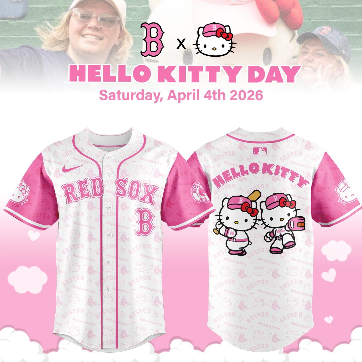 Boston Red Sox x Hello Kitty Day 2026 Limited Edition Jersey