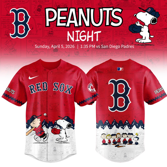 Boston Red Sox x Peanuts Night 2026 Limited Edition Jersey