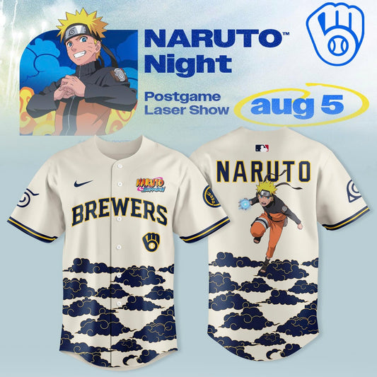 Milwaukee Brewers x Naruto Night 2026 Jersey Collection