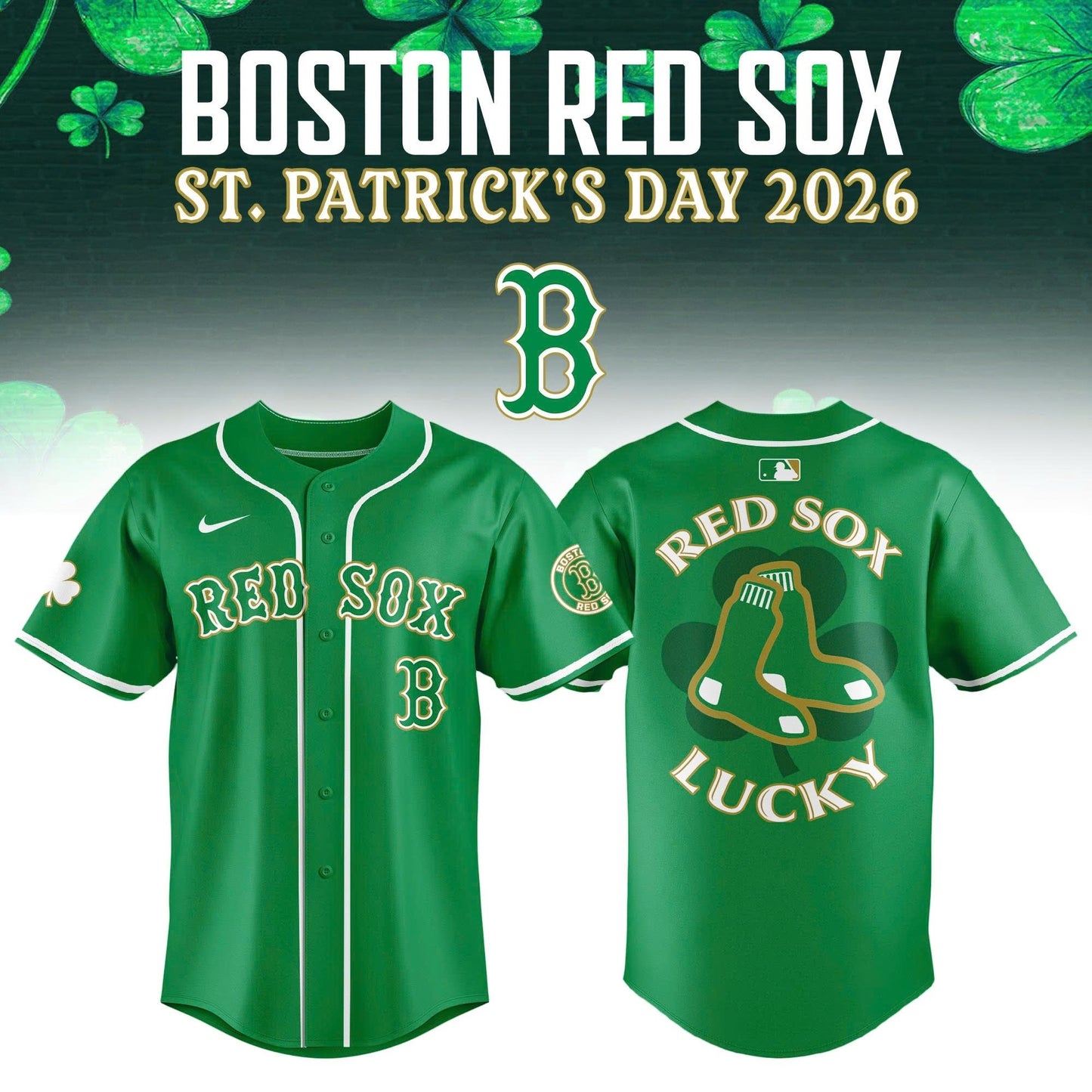 Boston Red Sox 2026 St. Patrick’s Day Limited Edition Jersey