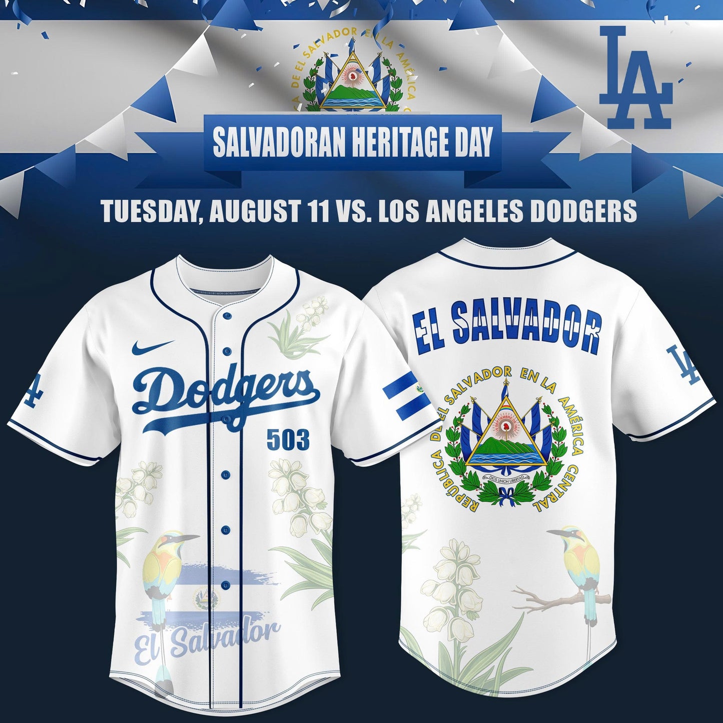 _ Salvadoran Heritage Night in LA 2026 Edition Jersey