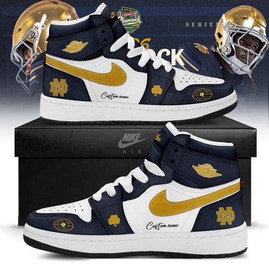 _ ND Football 2026 Shamrock Series Limited Edition AJ1 Sneakers